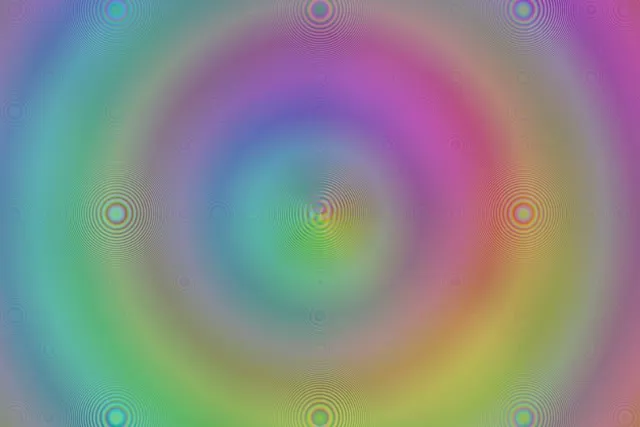 3:2 Surface 60FPS Kaleidoscope Screensaver | VJ Animation Rainbow Rings