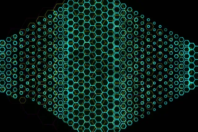 3:2 Surface 60FPS Neon Hexagon Spiral Screensaver Live Wallpaper Motion