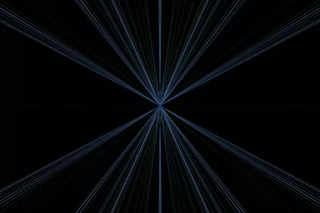 3:2 Surface 60fps Neon Tunnel Vj Loop Radiating Blue Lines Screensaver
