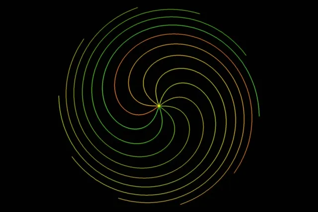 3:2 Surface | 60fps Rotating Spiral Screensaver | Motion Background