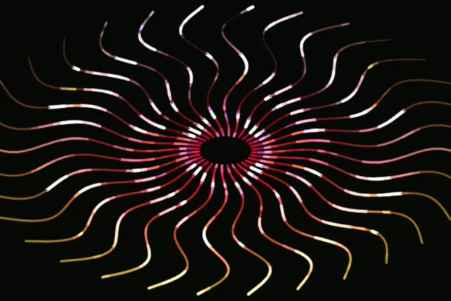 3:2 Surface 60fps Screensaver Neon Tunnel Live Wallpaper Pink Gold