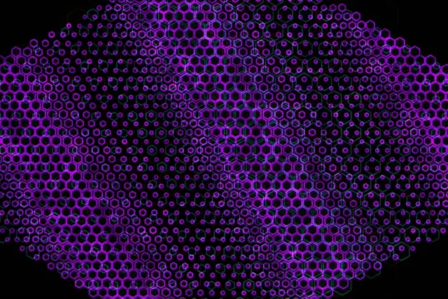 3:2 Surface 60fps Screensaver Neon Tunnel Live Wallpaper Purple Hex Glow