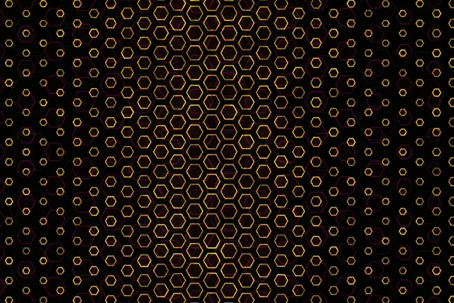 3:2 Surface 60fps Screensaver Neon Tunnel Motion Background Gold Neon Glow Grid