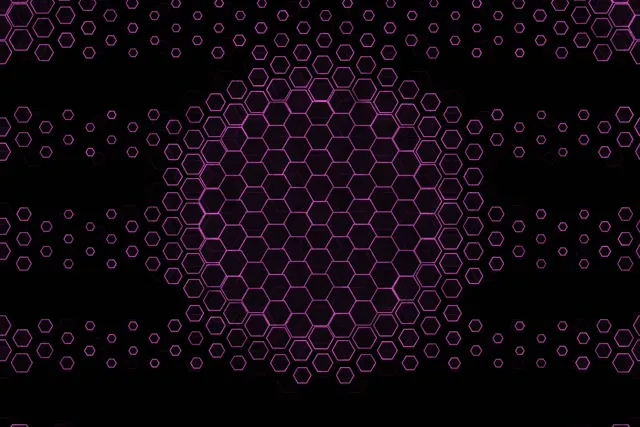 3:2 Surface 60fps Screensaver Neon Tunnel VJ Loop Purple Hex Gradient
