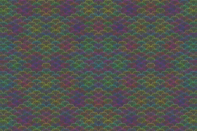 3:2 Surface 60fps Screensaver Neon Tunnel VJ Loop Rainbow Hexagon Shapes