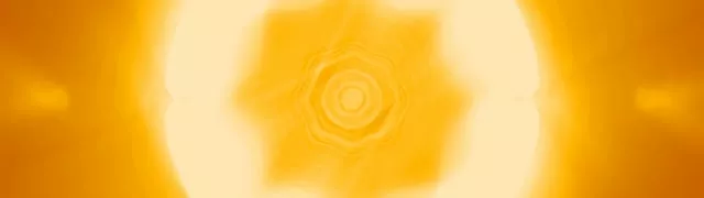 32:9 Extreme Ultrawide 60fps Screensaver | Neon Tunnel Vj Footage Ethereal Yellow Kaleidoscope