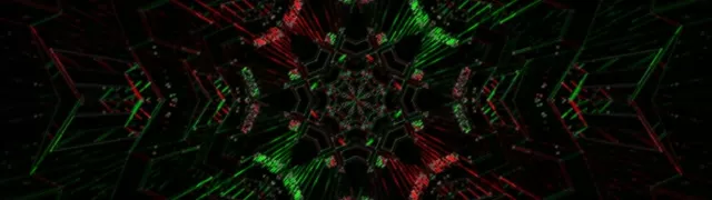 32:9 Neon Tunnel Pulsating Diamond Vortex VJ Loop 60fps Screensaver
