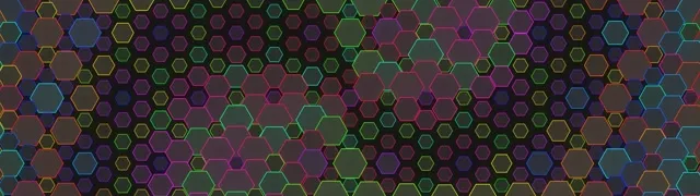 32:9 Super Ultrawide 60FPS Hexagon Kaleidoscope Screensaver VJ Animation