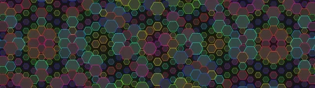 32:9 Super Ultrawide 60fps Hexagon Screensaver | VJ Loop Motion Background