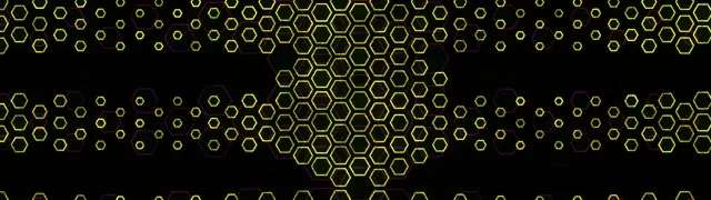 32:9 Super Ultrawide 60FPS Hexagon Screensaver | Yellow Neon Motion VJ Loop