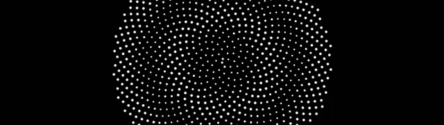 32:9 Super Ultrawide 60fps - Hexagon VJ Loop Background White Neon Dots