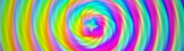 32:9 Super Ultrawide 60FPS Neon Spiral Screensaver | VJ Animation Vortex