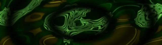 32:9 Super Ultrawide 60fps Neon Tunnel Screensaver Flowing Green Energy VJ Footage