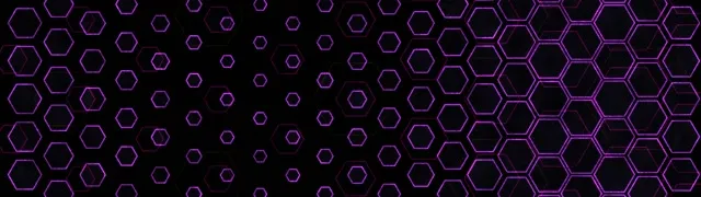 32:9 Super Ultrawide 60fps Screensaver Neon Tunnel Background Purple Hexagons