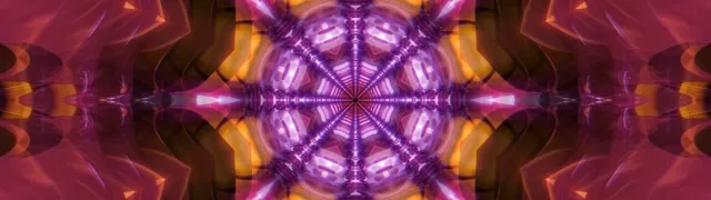 32:9 Super Ultrawide 60fps screensaver neon tunnel magenta kaleidoscope vj