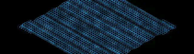 32:9 Super Ultrawide 60fps Screensaver Neon Tunnel VJ Loop Blue Hexagon Abstract