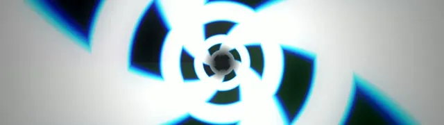 32:9 Super Ultrawide 60fps Screensaver Neon Tunnel VJ Loop Bright Cyan Radiation