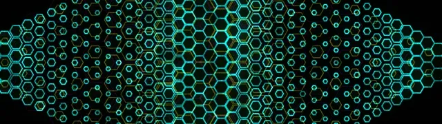 32:9 Super Ultrawide 60fps screensaver neon tunnel VJ loop cyan geometry