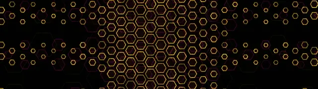 32:9 Super Ultrawide 60FPS Screensaver Neon Tunnel VJ Loop Geometric Gold