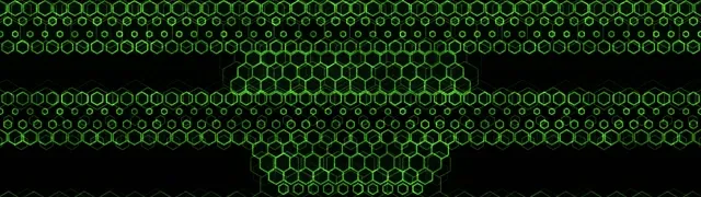 32:9 Super Ultrawide 60fps Screensaver Neon Tunnel VJ Loop Green Hexagon