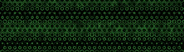 32:9 Super Ultrawide 60fps Screensaver Neon Tunnel VJ Loop Green Hexagon