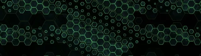 32:9 Super Ultrawide 60fps Screensaver Neon Tunnel VJ Loop Green Hexagons