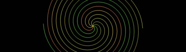 32:9 Super Ultrawide Neon Spiral 60FPS Screensaver VJ Loop Hypnotic