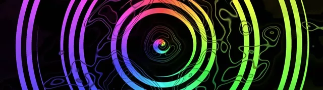 32:9 Super Širok | 60fps Neonski Tunel Screensaver - Mavrični Krožni Vorteks VJ Vizual