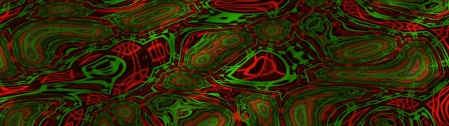 32:9 Superwide Neon Tunnel 60fps Screensaver - Hypnotic Red Emerald Vortex Vj Visual