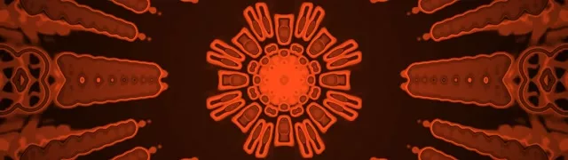 32:9 Ultrawide 60fps Screensaver - Neon Tunnel Fractal Hexagon Grid Veejay Loop