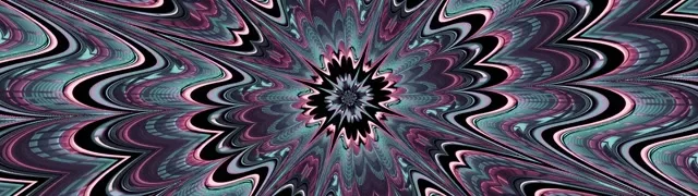 32:9 Ultrawide Neon Tunnel Kaleidoscope Burst VJ Loop 60fps Screensaver