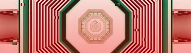 32:9 Ultrawide Neon Tunnel Octagon Vortex 60fps VJ Loop Screensaver