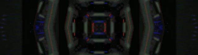 32:9 Ultrawide Neon Tunnel Spiraling Square Vortex VJ Loop 60fps Screensaver