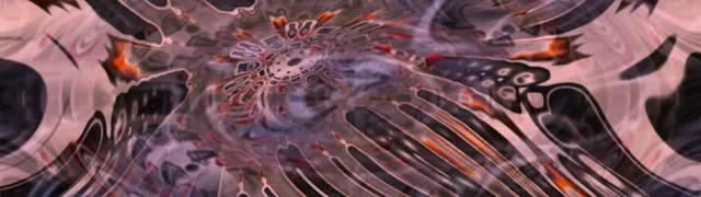 32:9 Ultrawide Neon Tunnel Spiraling Wings 60fps Screensaver VJ Loop