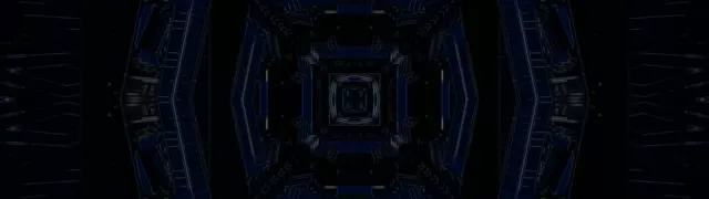 32:9 Ultrawide Neon Tunnel Vj Loop 60fps Blue Geometric Screensaver