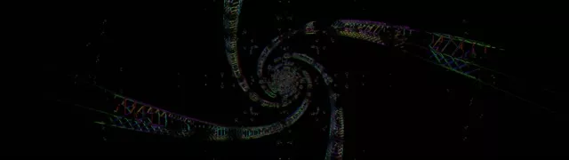 32:9 Ultrawide Spiraling Neon Tunnel VJ Loop 60fps Screensaver