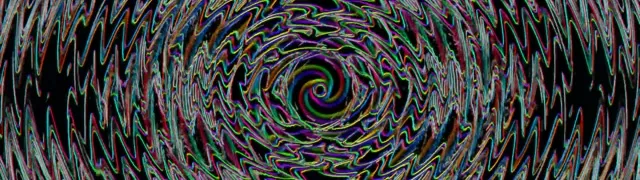 32:9 Ultrawide Spiraling Neon Tunnel VJ Loop 60fps Screensaver