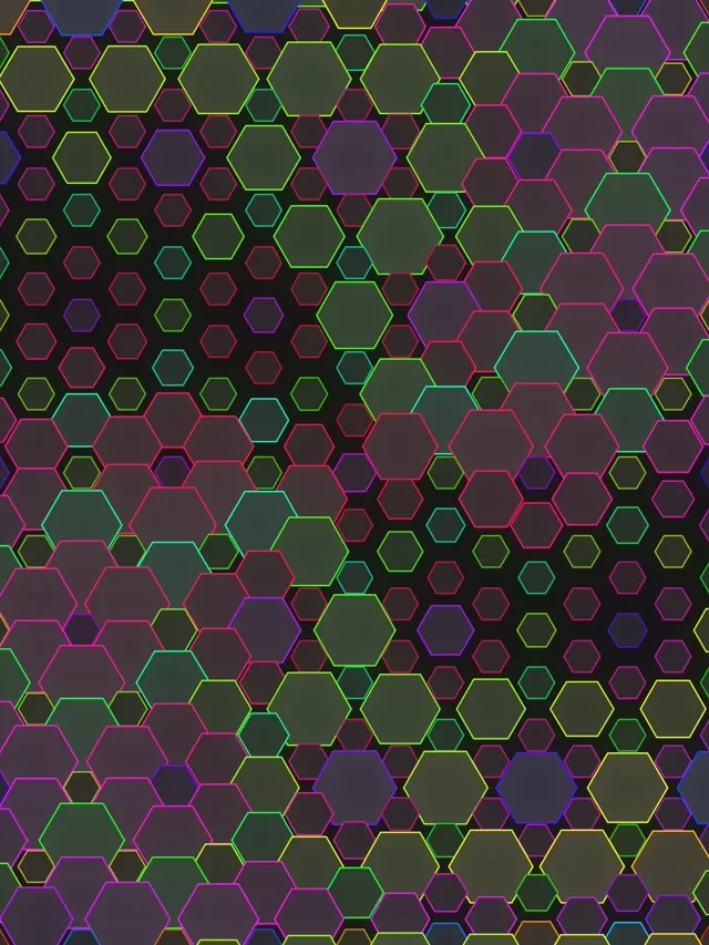 3:4 iPad Portrait 60FPS Hexagon Kaleidoscope Screensaver Live Wallpaper VJ