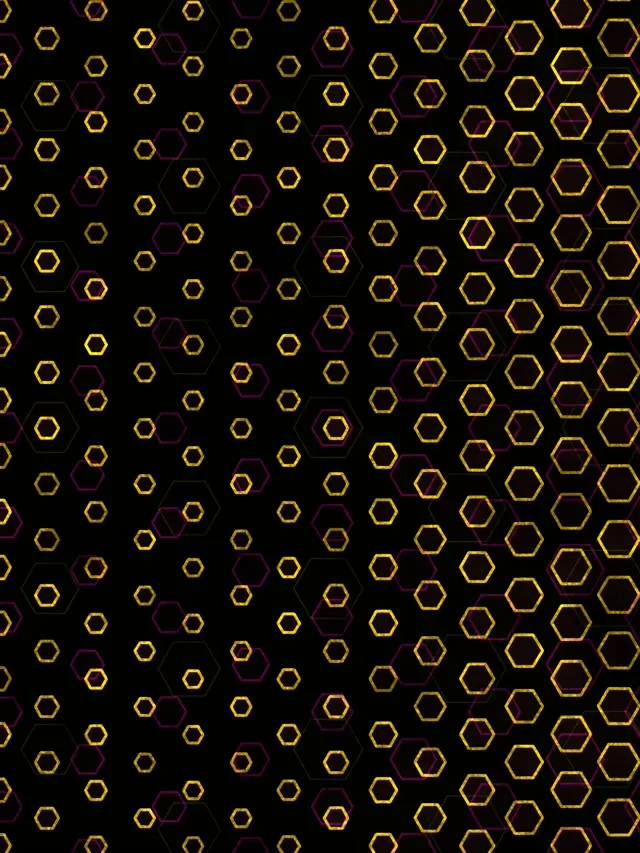 3:4 iPad Portrait 60FPS Hexagon Screensaver - Background for Edits VJ Loop
