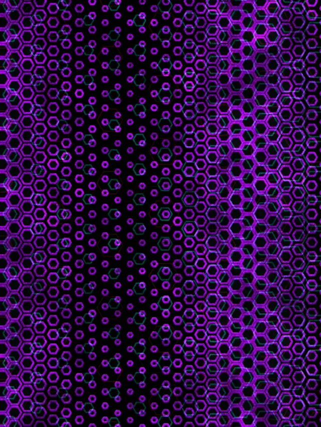 3:4 iPad Portrait 60FPS Hexagon Screensaver - Motion Background VJ