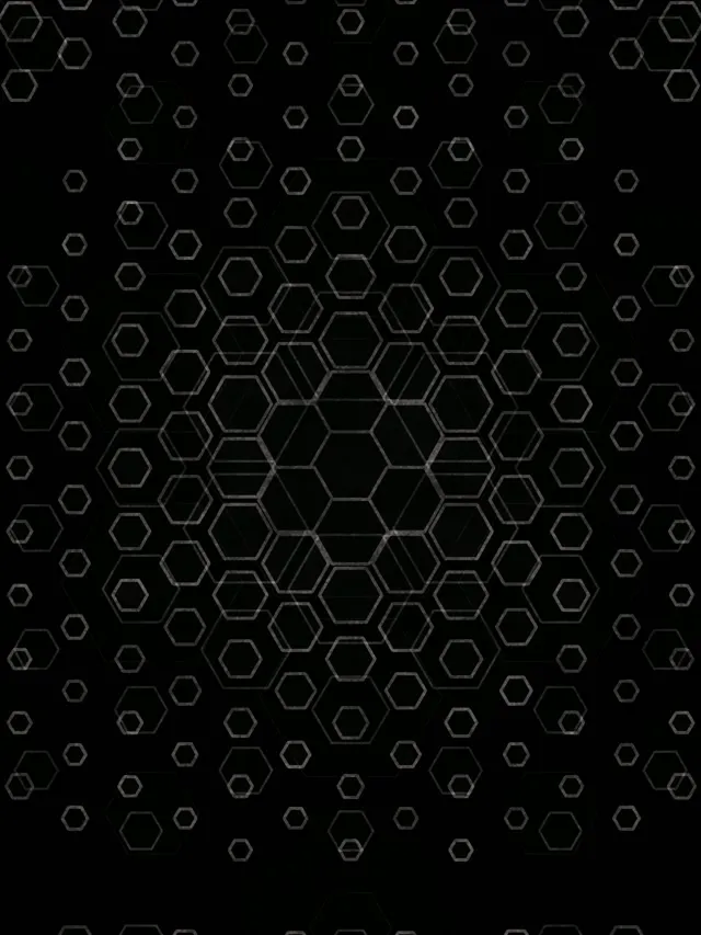 3:4 iPad Portrait | 60fps Hexagon Screensaver VJ Animation Neon Aesthetic