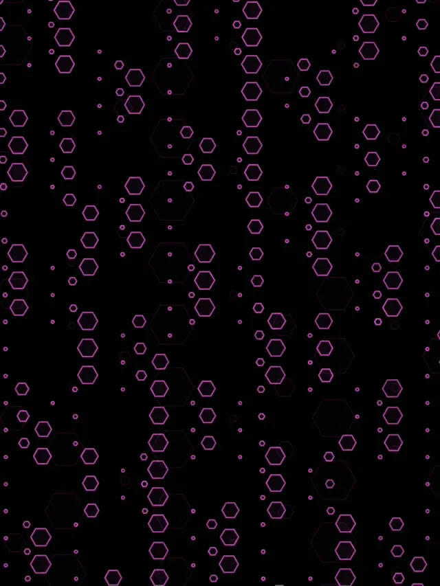 3:4 iPad Portrait 60fps Hexagon Screensaver | VJ Neon Background