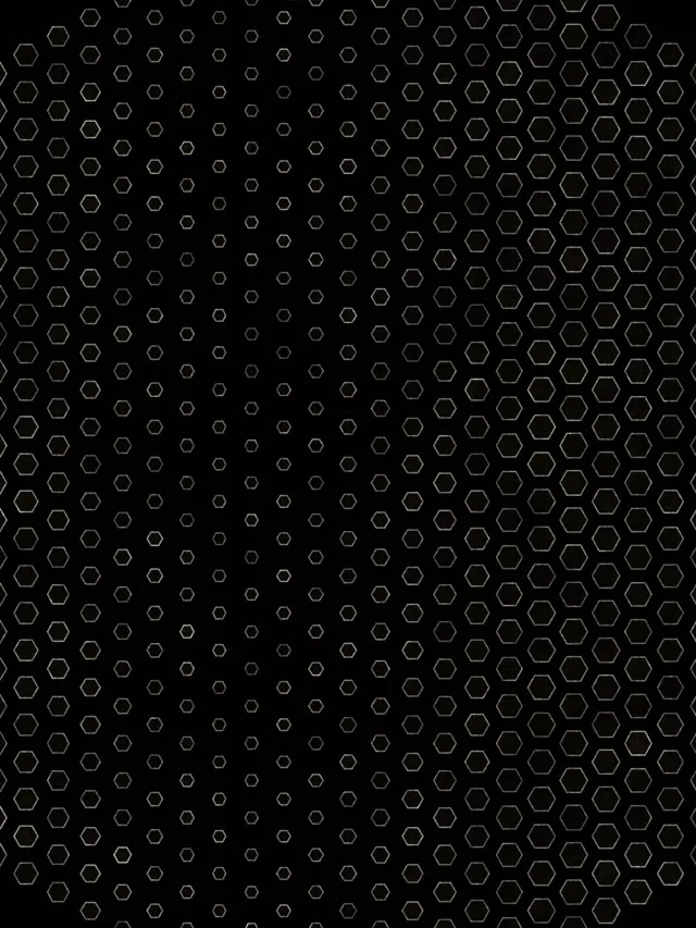 3:4 iPad Portrait | 60fps Hexagon Spiral Screensaver | Live Wallpaper Gray Neon