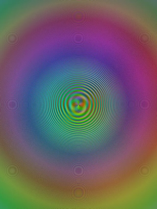 3:4 iPad Portrait | 60fps Magenta Teal Rotating Vortex Screensaver VJ Loop