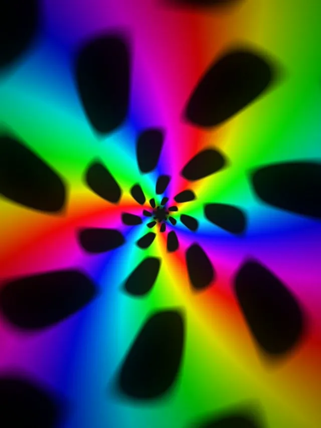 3:4 iPad Portrait 60FPS Neon Kaleidoscope Screensaver VJ Loop