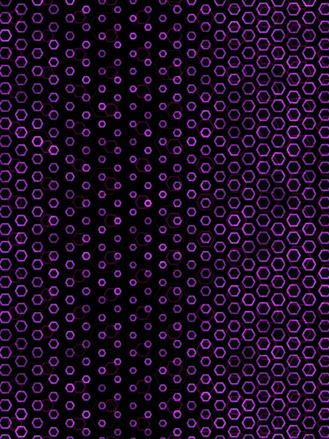 3:4 iPad Portrait 60fps Neon Tunnel Screensaver VJ Loop Hexagon Glow