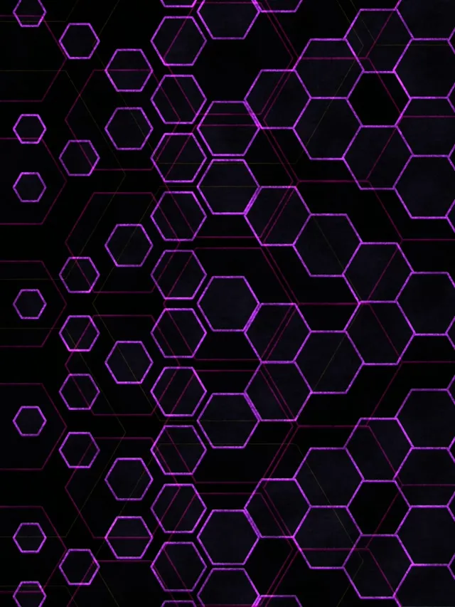 3:4 iPad Portrait 60fps Purple Hex Vortex Screensaver VJ Animation