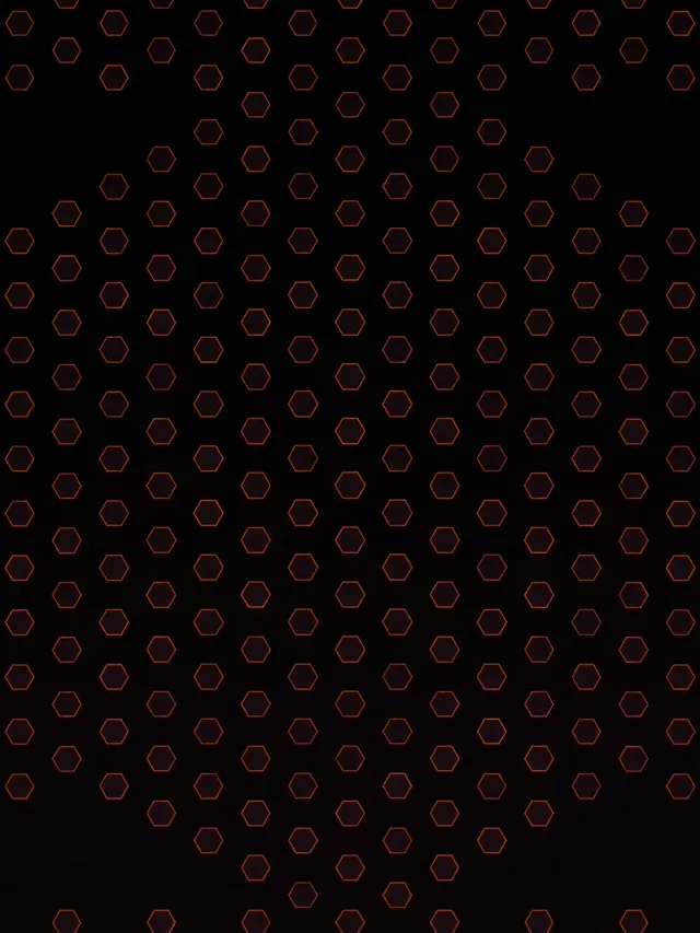 3:4 iPad Portrait 60FPS Red Hexagon Screensaver | Live Wallpaper VJ Loop