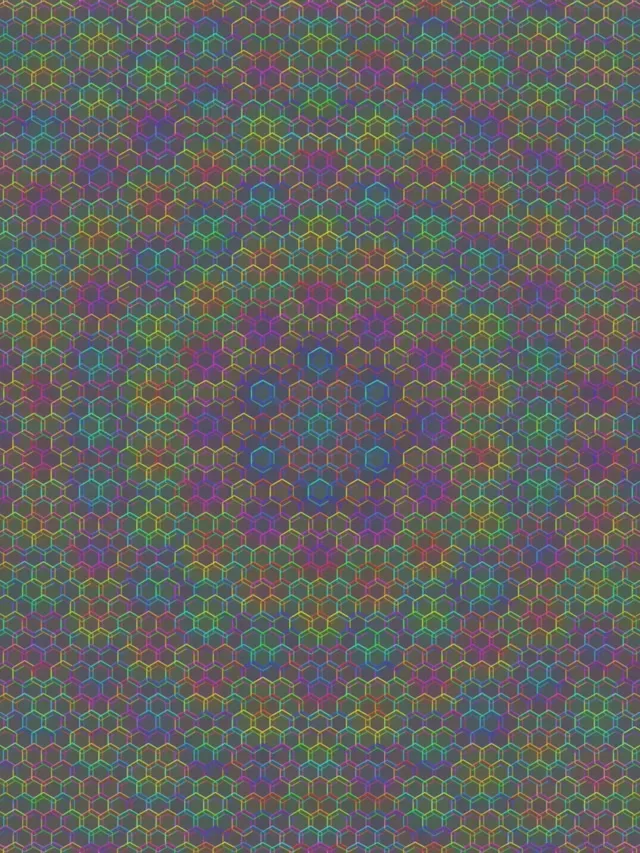 3:4 iPad Portrait | 60fps Rotating Teal Purple Fractal Motion