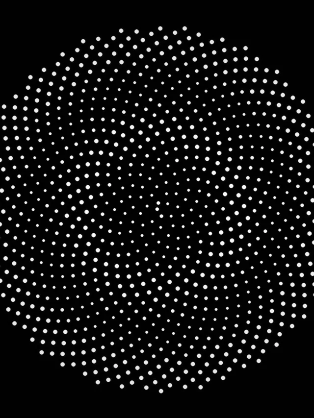 3:4 iPad Portrait 60fps Screensaver - Hexagon VJ Animation White Particles